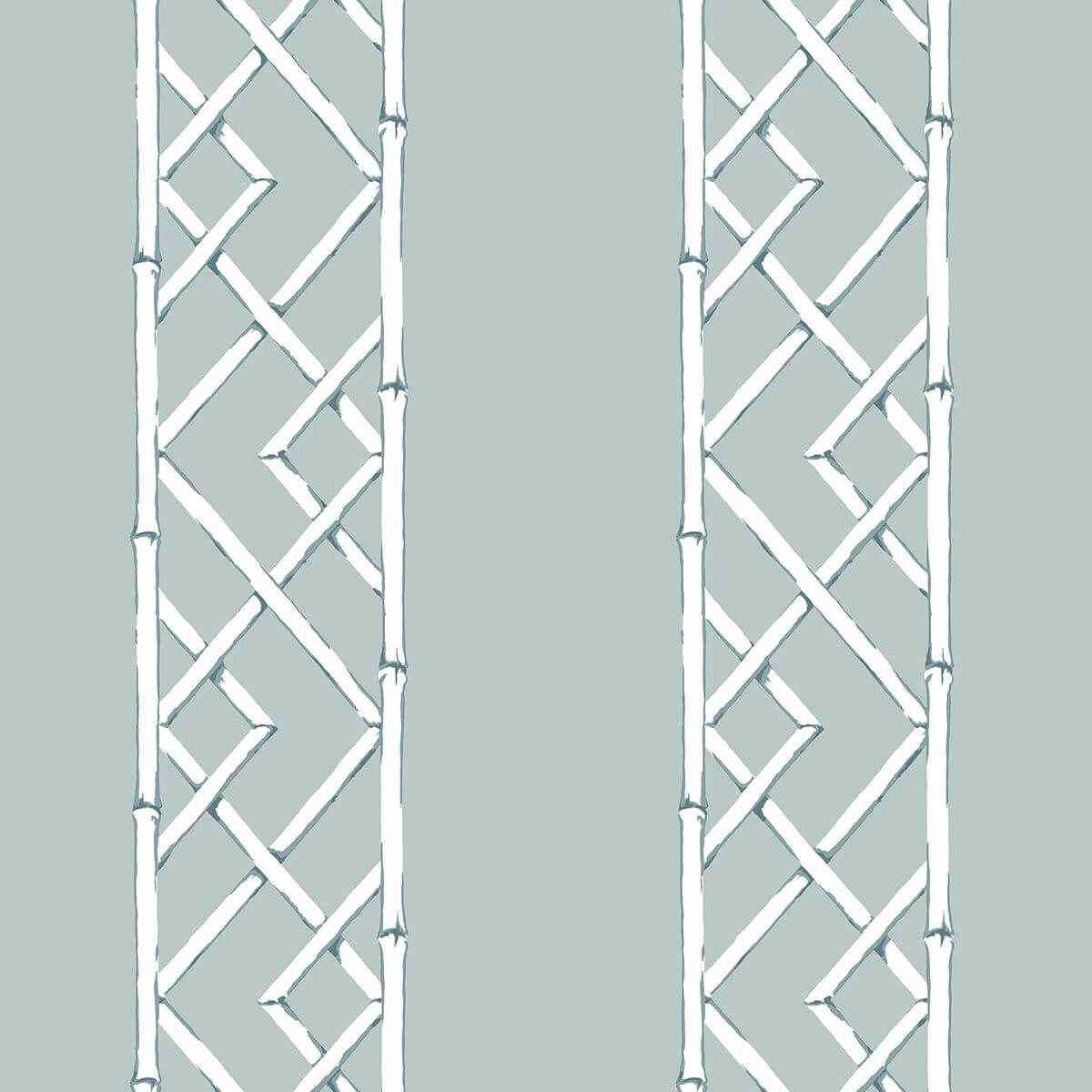 Aqua Latticework Wallpaper - York Wallcoverings - 2785-24806