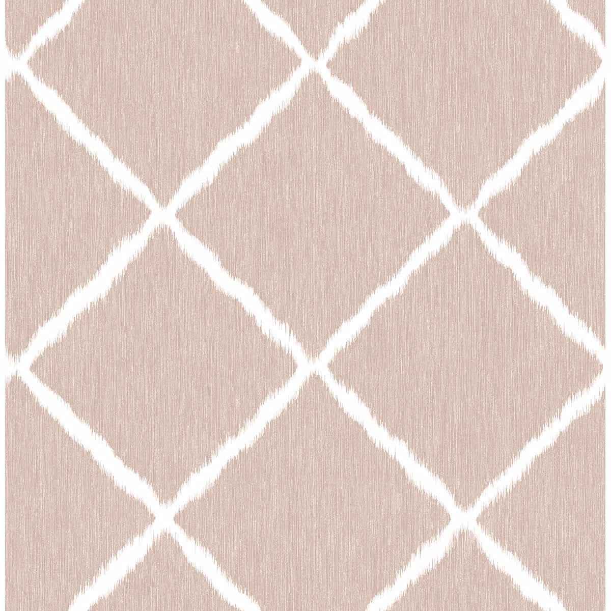 Petal Ikat Trellis Wallpaper - York Wallcoverings - 2785-24811