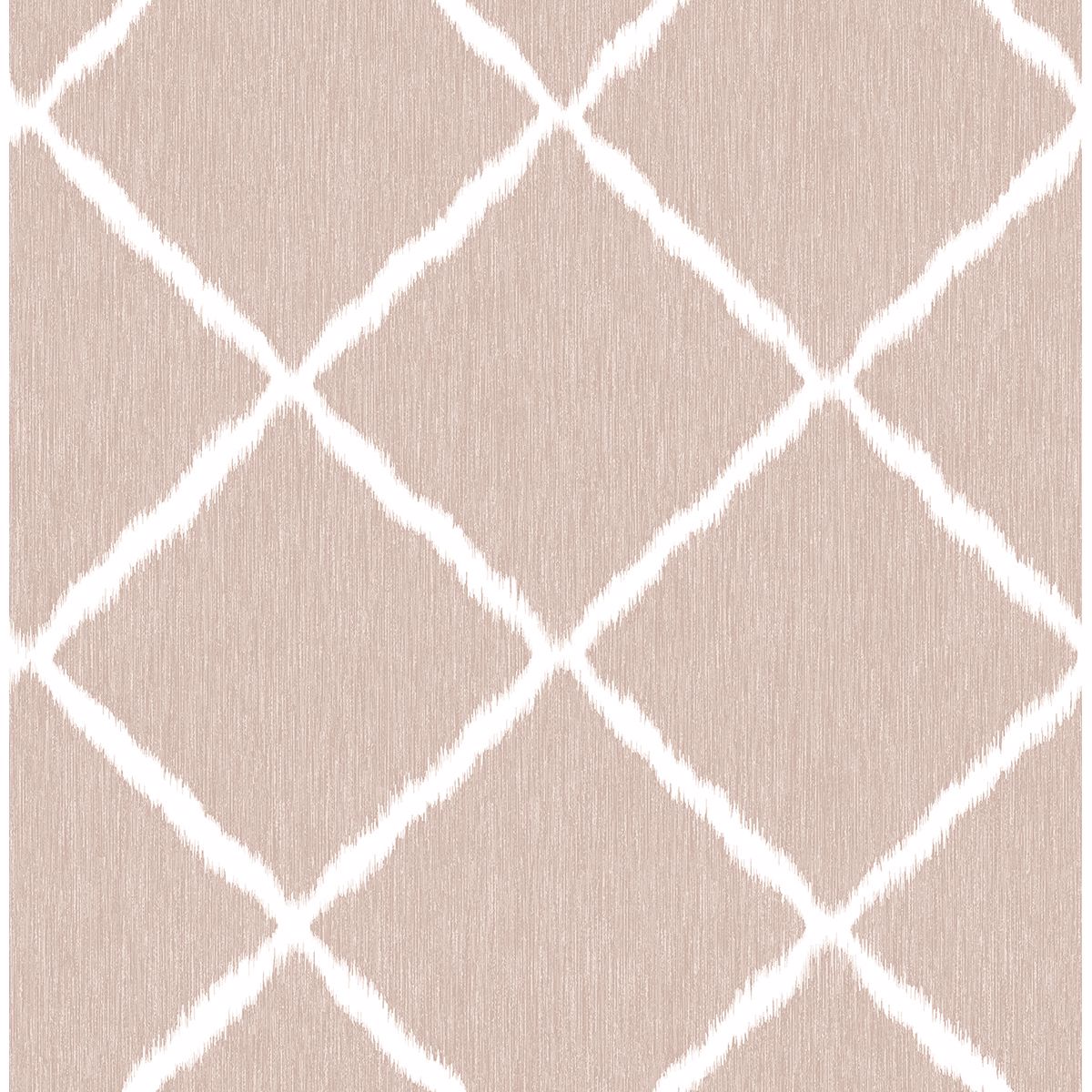 Picture of Petal Ikat Trellis Wallpaper by Sarah Richardson