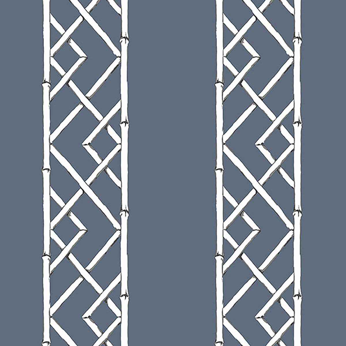 Indigo Indigo Latticework Wallpaper - York Wallcoverings - 2785-24807 - York Wallcoverings Wallpaper