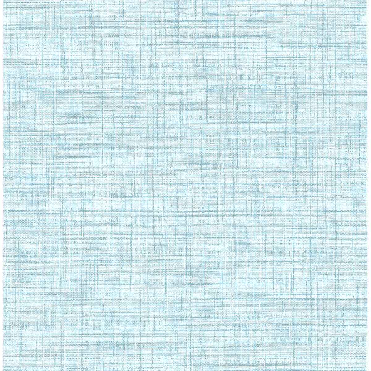 Mendocino Blue Linen Wallpaper - York Wallcoverings - 2821-24276
