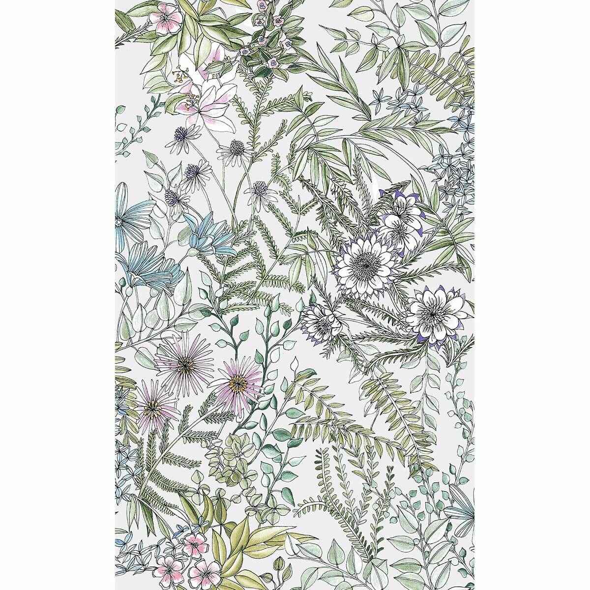 Full Bloom Off White Floral Wallpaper - York Wallcoverings - 2821-12901 - York Wallcoverings Wallpaper