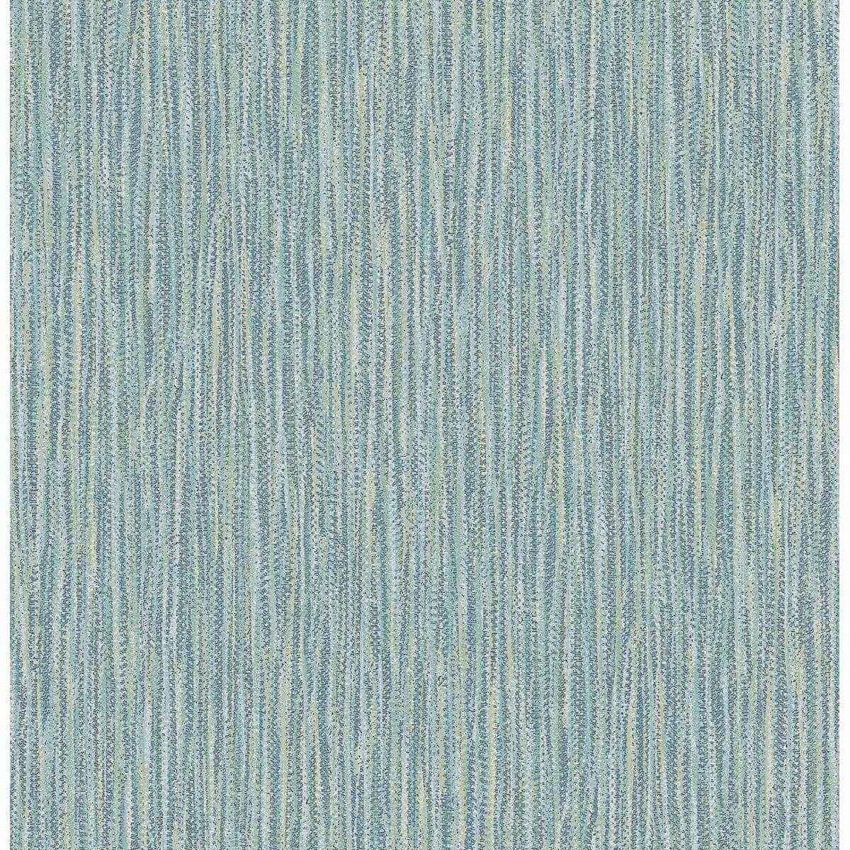 Raffia Thames Aqua Faux Grasscloth Wallpaper - York Wallcoverings - 2901-25420