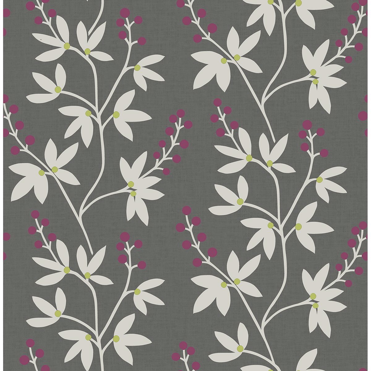 Picture of Linnea Elsa Charcoal Botanical Trail Wallpaper