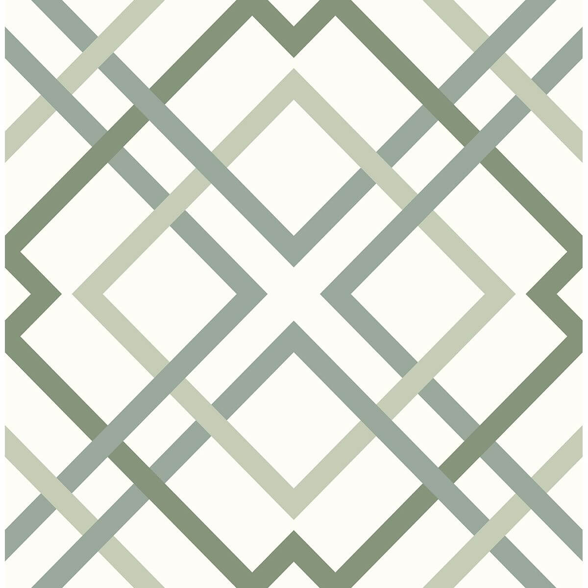 saltire-emile-green-lattice-wallpaper-york-wallcoverings-2901-25437 - York Wallcoverings Papel pintado