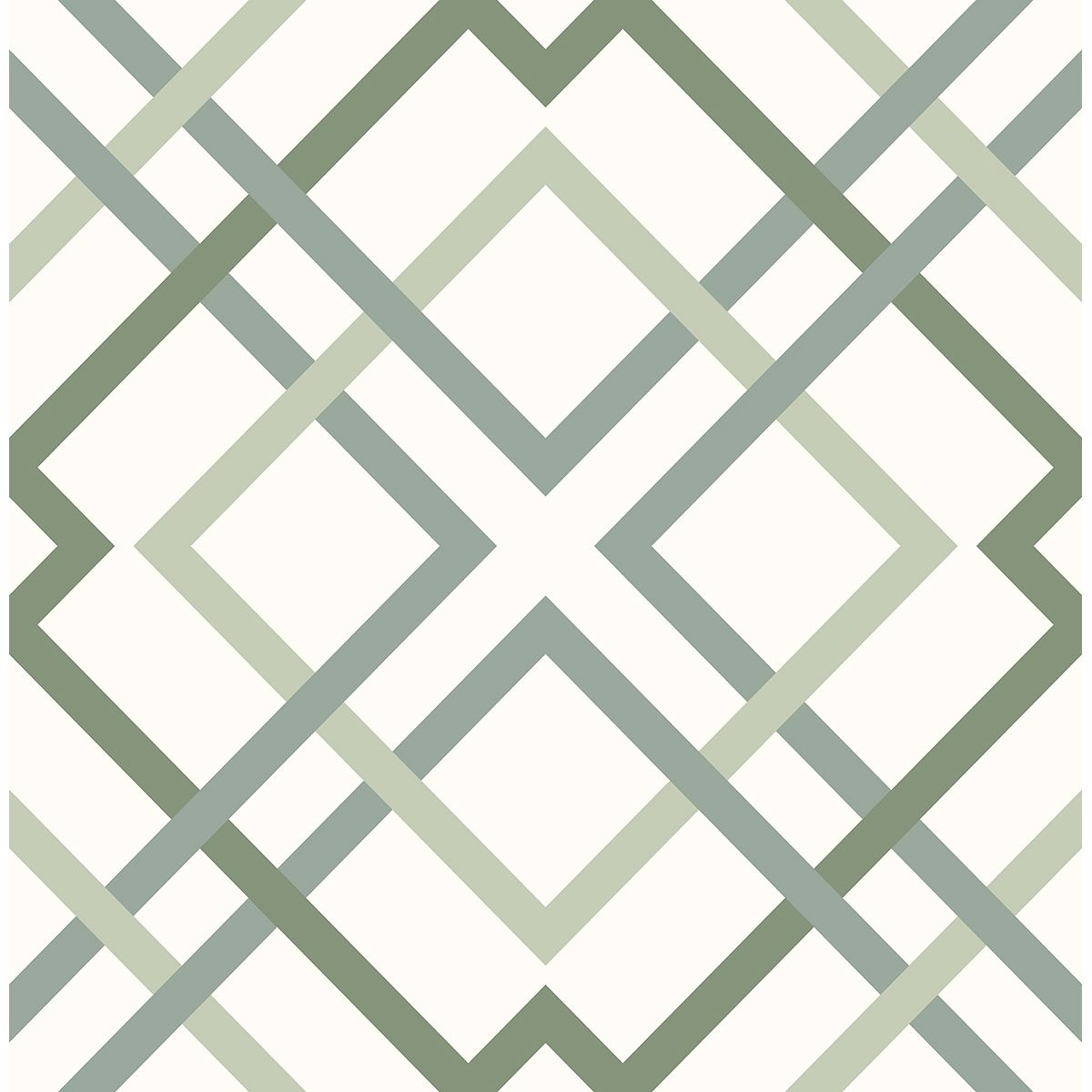 Picture of Saltire Emile Green Lattice Wallpaper