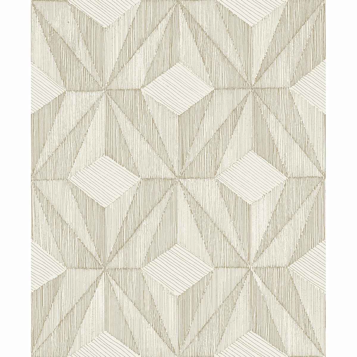 Paragon Gold Geometric Wallpaper - York Wallcoverings - 2908-87104 - York Wallcoverings Wallpaper