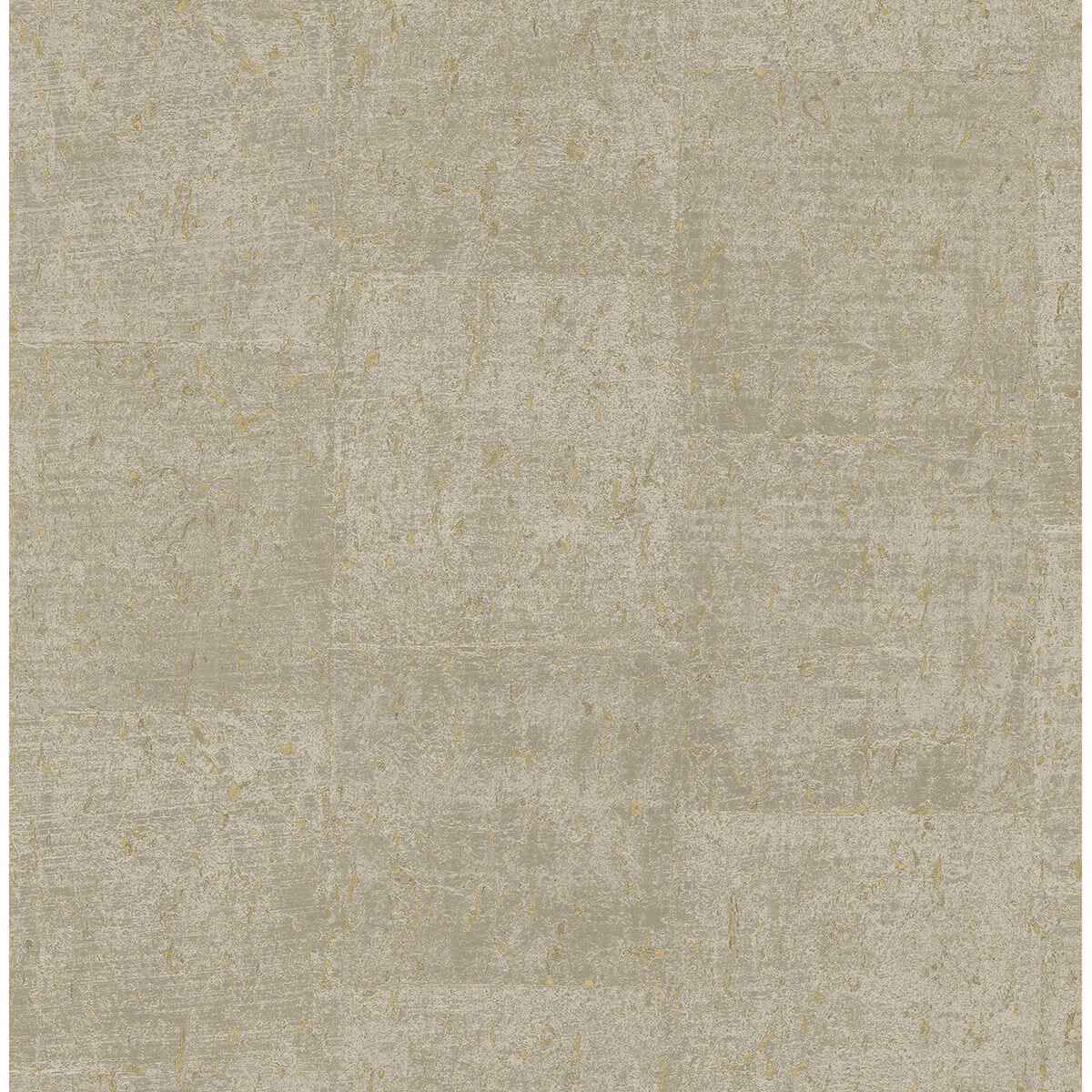Millau Khaki Faux Concrete Wallpaper - York Wallcoverings - 2908-24952