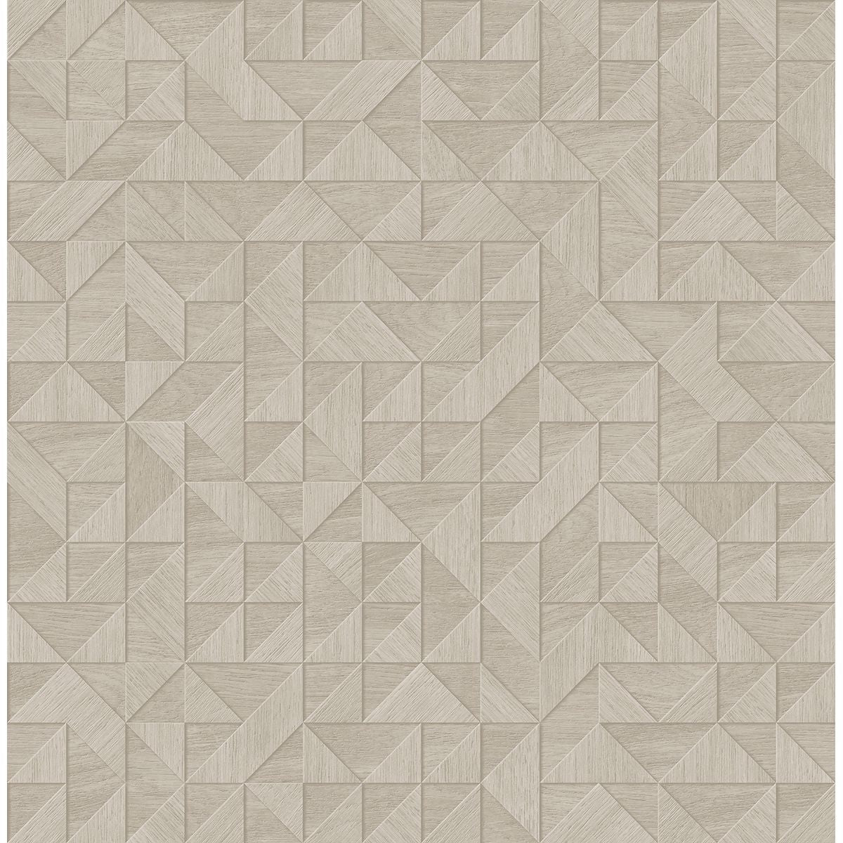 Picture of Gallerie Cream Geometric Wood Wallpaper