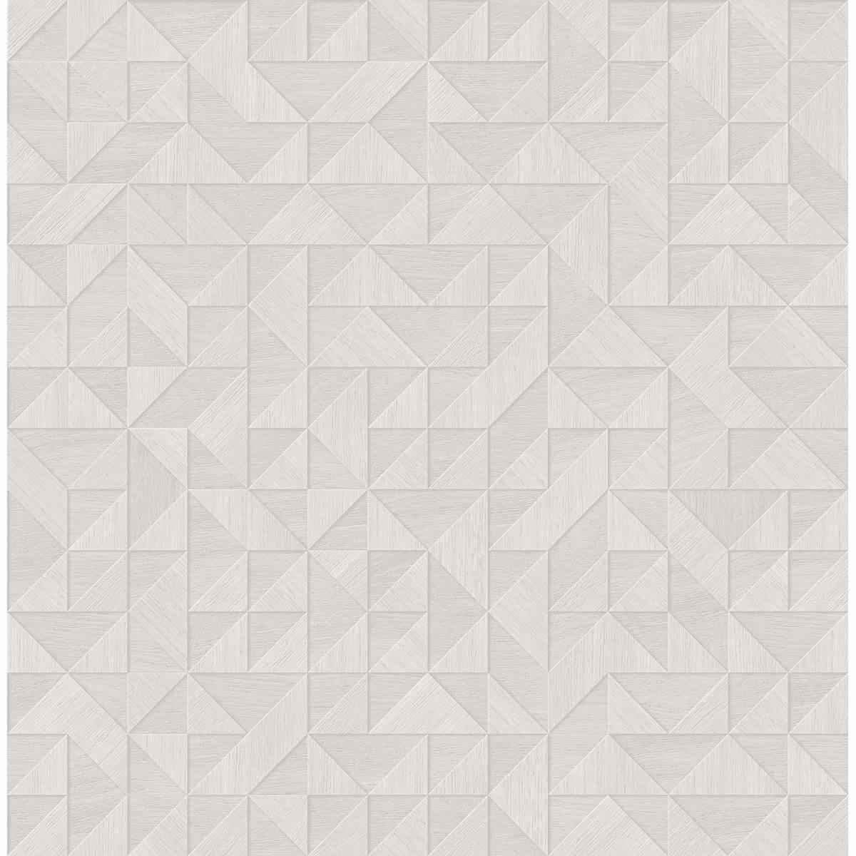 Gallerie Light Grey Geometric Wood Wallpaper - York Wallcoverings - 2908-25325 - York Wallcoverings Wallpaper