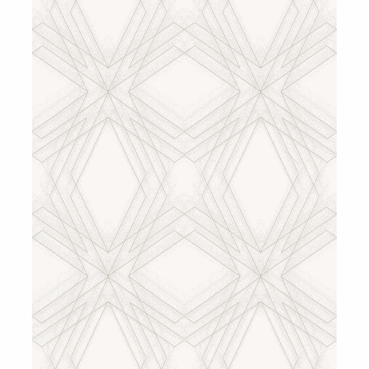 Brewster Wallcovering-Relativity Off-White Geometric Wallpaper