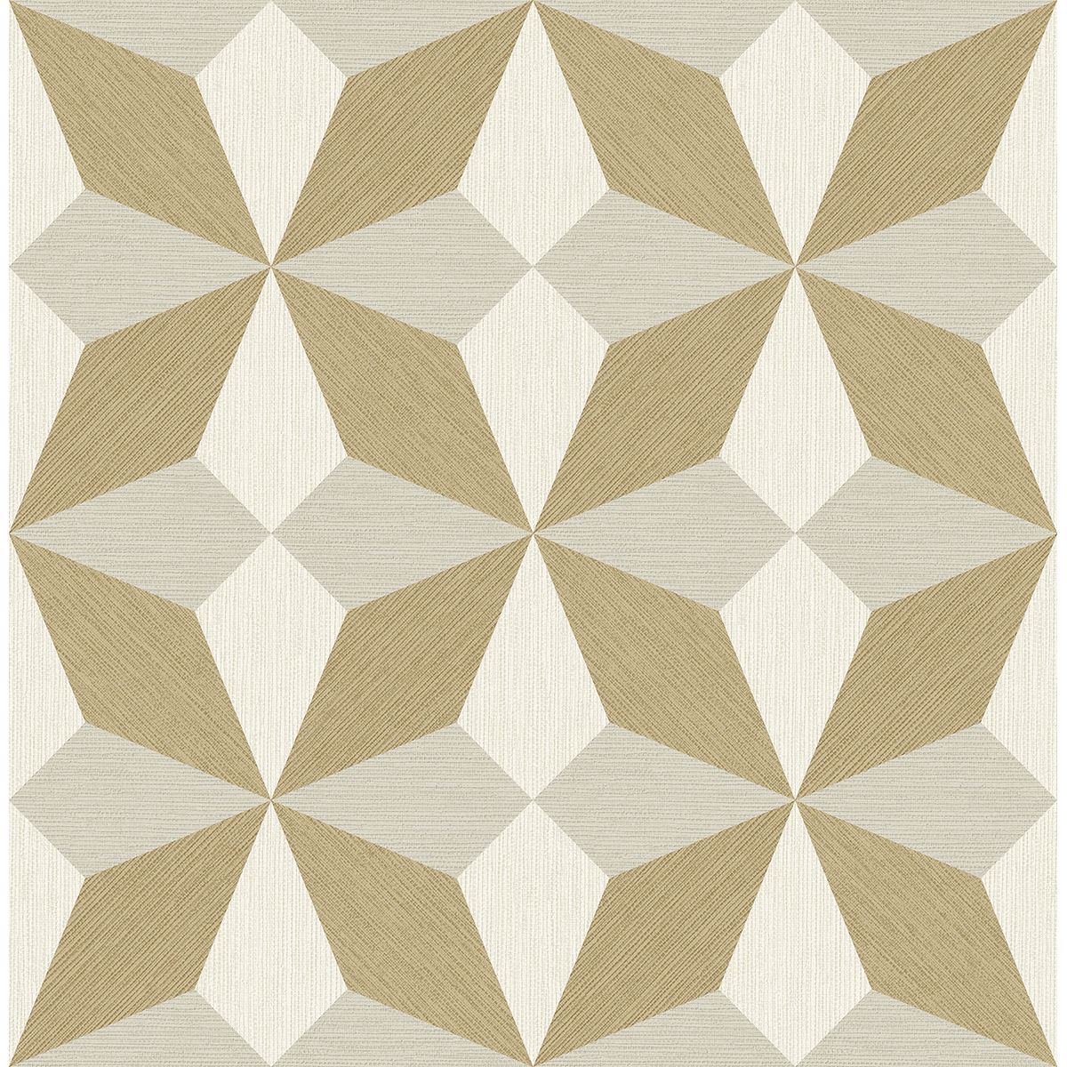 Picture of Valiant Beige Faux Grasscloth Geometric Wallpaper