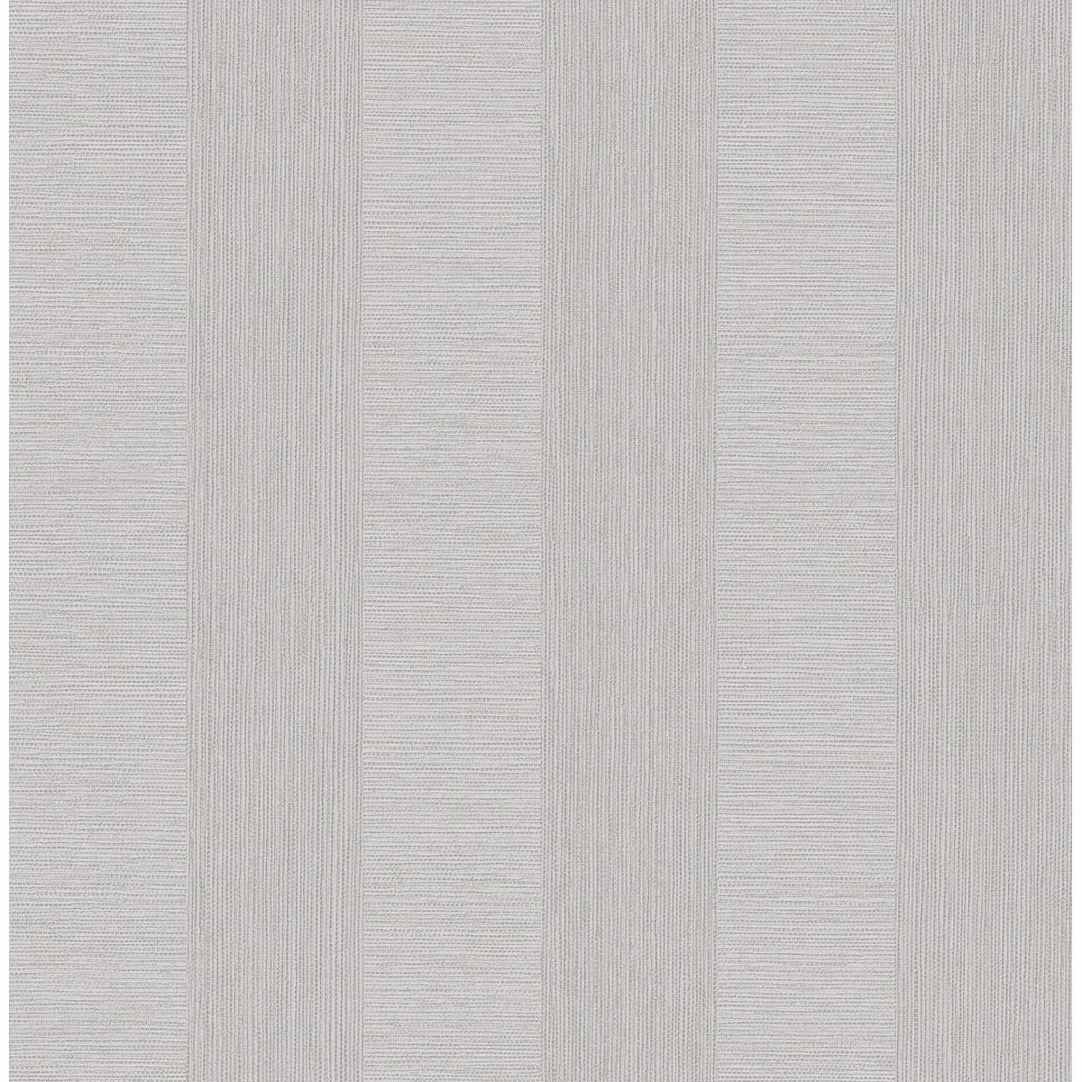 Picture of Intrepid Light Grey Faux Grasscloth Stripe Wallpaper
