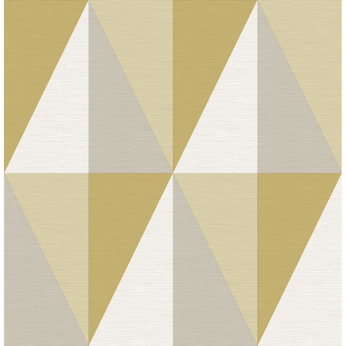 Aspect Yellow Geometric Faux Grasscloth Wallpaper - York Wallcoverings - 2902-25538 - York Wallcoverings Wallpaper