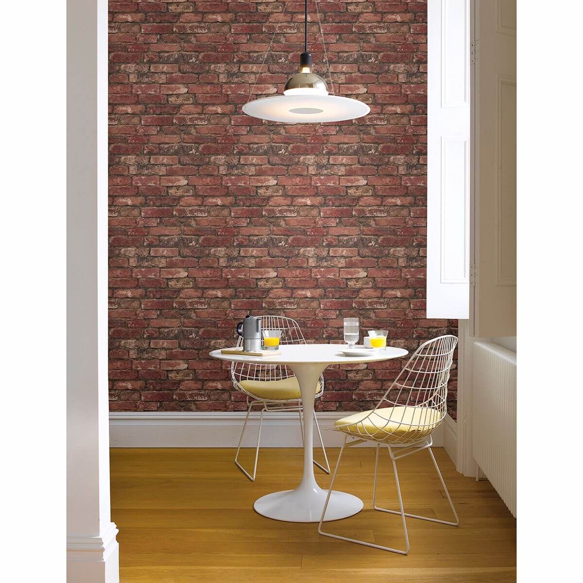 debs-red-exposed-brick-wallpaper-york-wallcoverings-2922-21258 - York Wallcoverings Papel pintado
