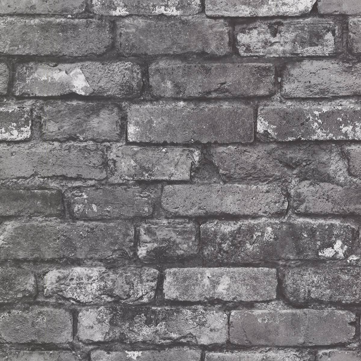 Debs Grey Exposed Brick Wallpaper - York Wallcoverings - 2922-21260 - York Wallcoverings Wallpaper
