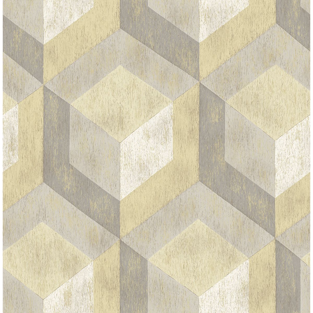 Picture of Clarabelle Beige Rustic Wood Tile Wallpaper