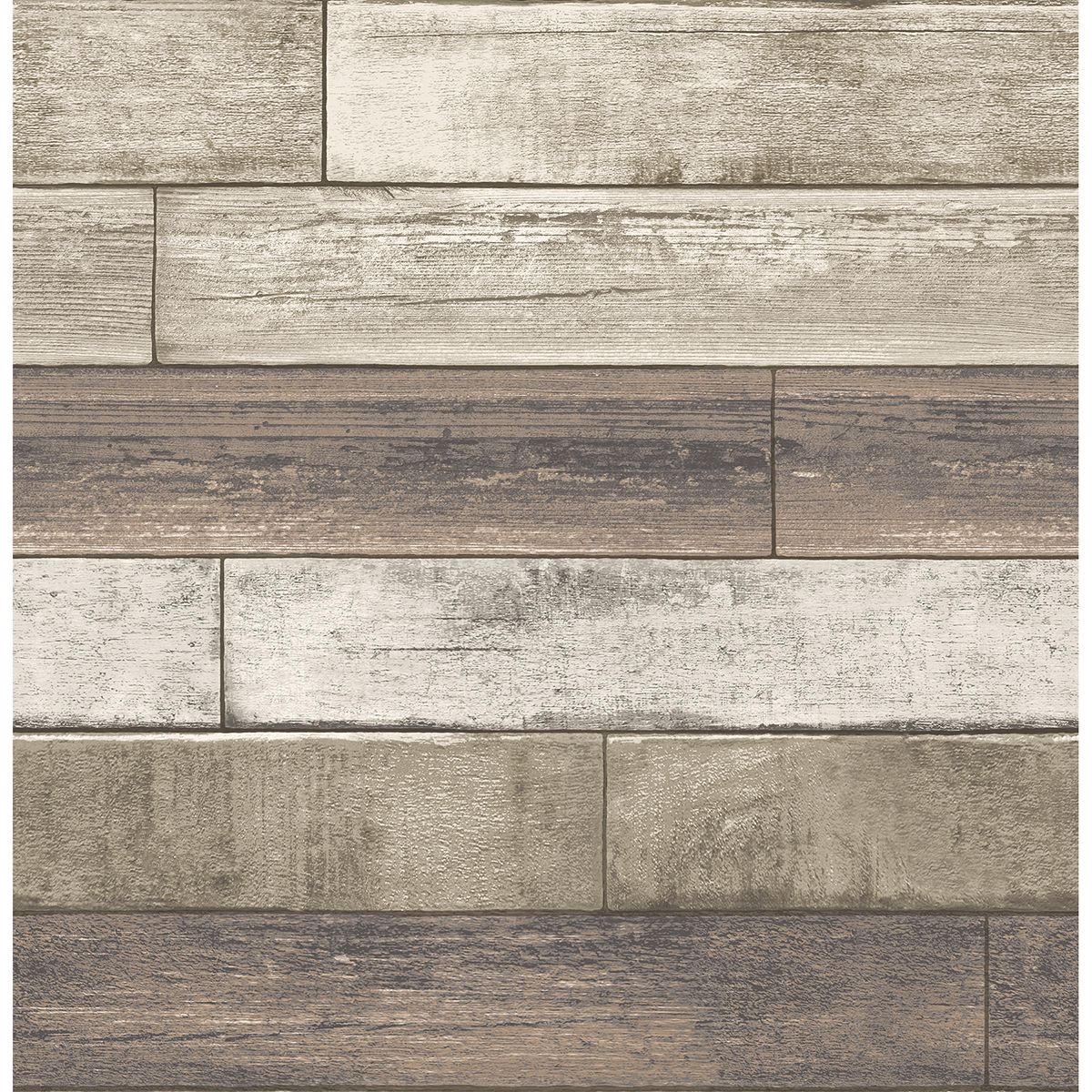 Picture of Porter Coffee Weathered Plank Wallpaper