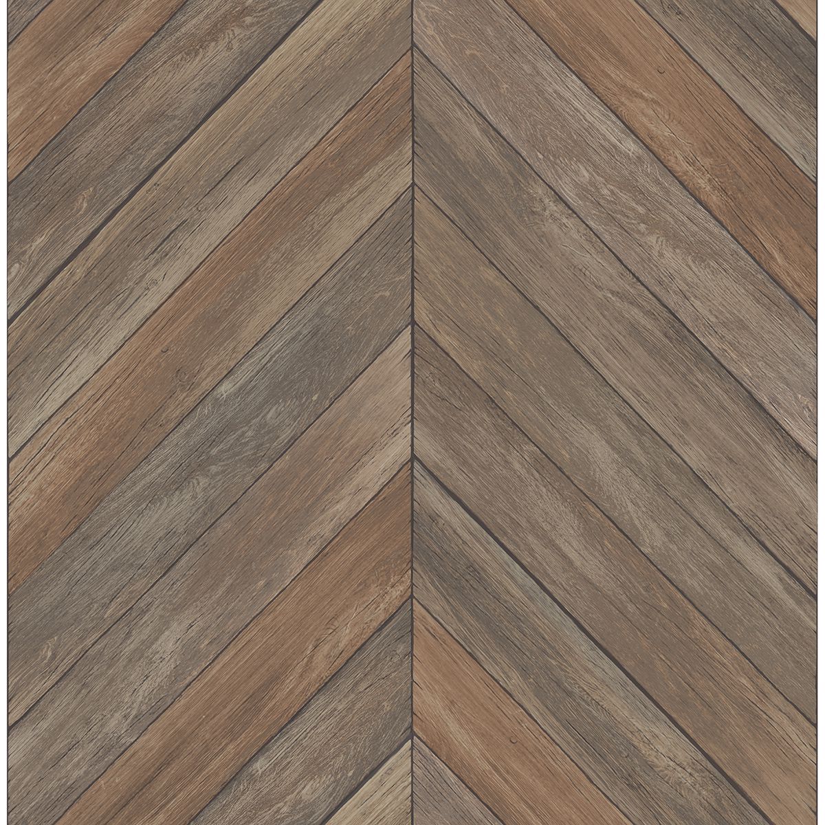 Brewster Wallcovering-Parisian Chocolate Parquet Wallpaper