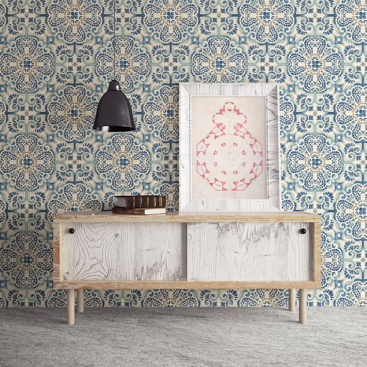 florentine-blue-faux-tile-wallpaper-york-wallcoverings-2922-24046
