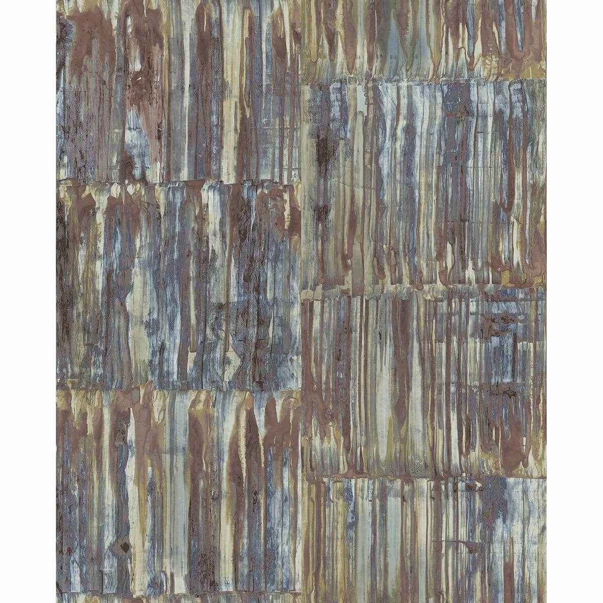 Chavez Multicolor Faux Metal Panels Wallpaper - York Wallcoverings - 2922-24064
