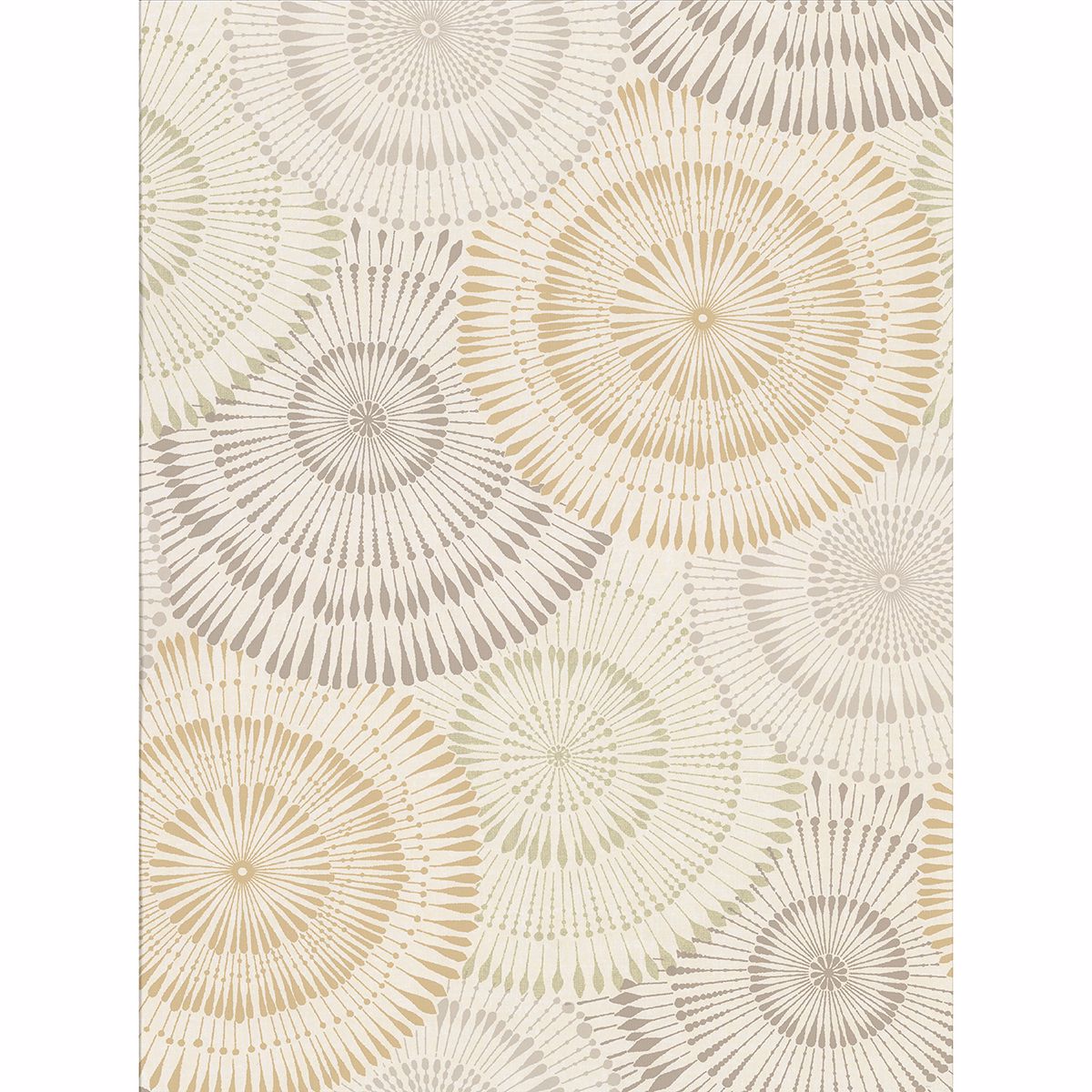 Picture of Howe Wheat Medallions Wallpaper