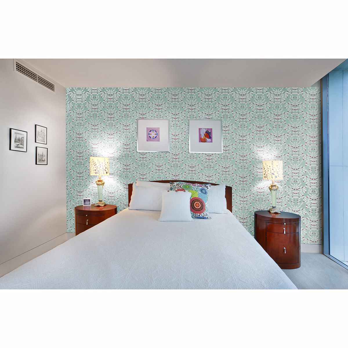 Kristofer Mint Mint Botanical Wallpaper - York Wallcoverings - SD5283-2 - York Wallcoverings Wallpaper