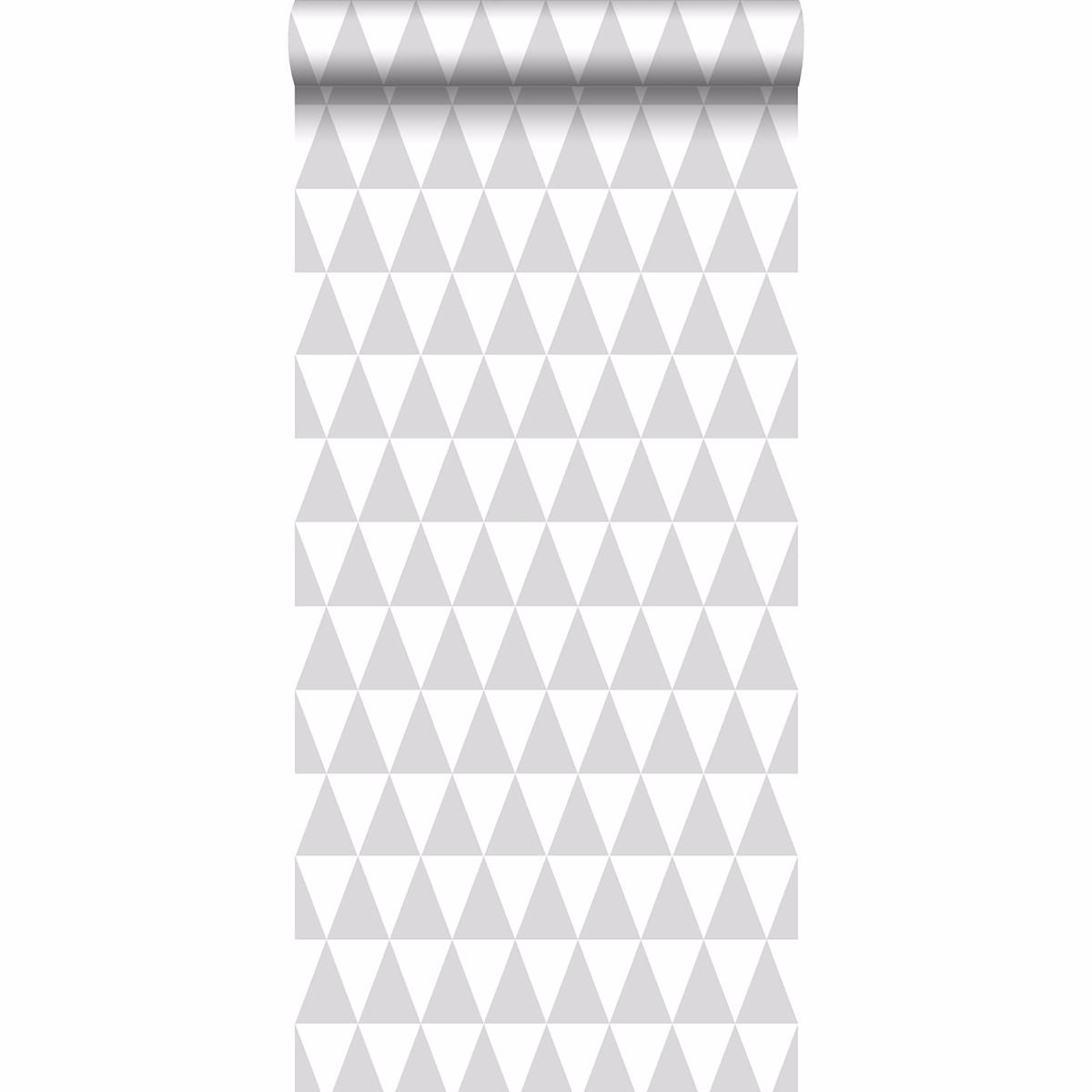 Verdon Light Grey Geometric Wallpaper - Brewster Wallcovering