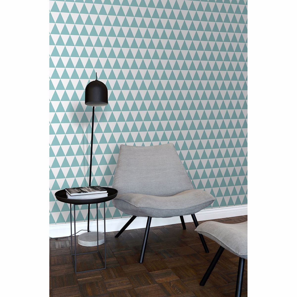 verdon-aquamarine-geometric-wallpaper-york-wallcoverings-dd128844 - York Wallcoverings Wallpaper