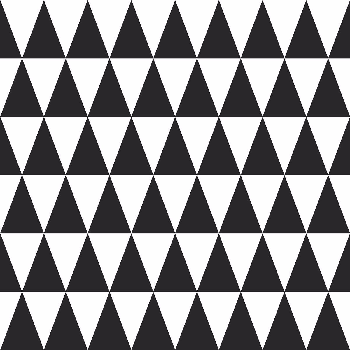 Picture of Verdon Black Geometric Wallpaper