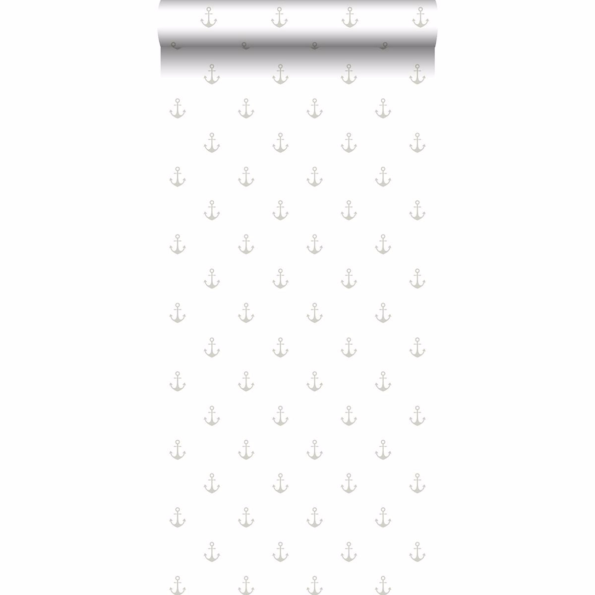 Morton Grey Anchors Wallpaper - Brewster Wallcovering