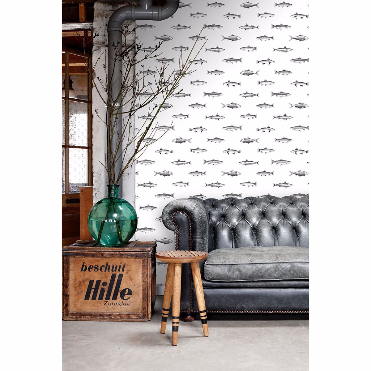 fiyero-off-white-fish-wallpaper-york-wallcoverings-dd138967 - York Wallcoverings Papel pintado