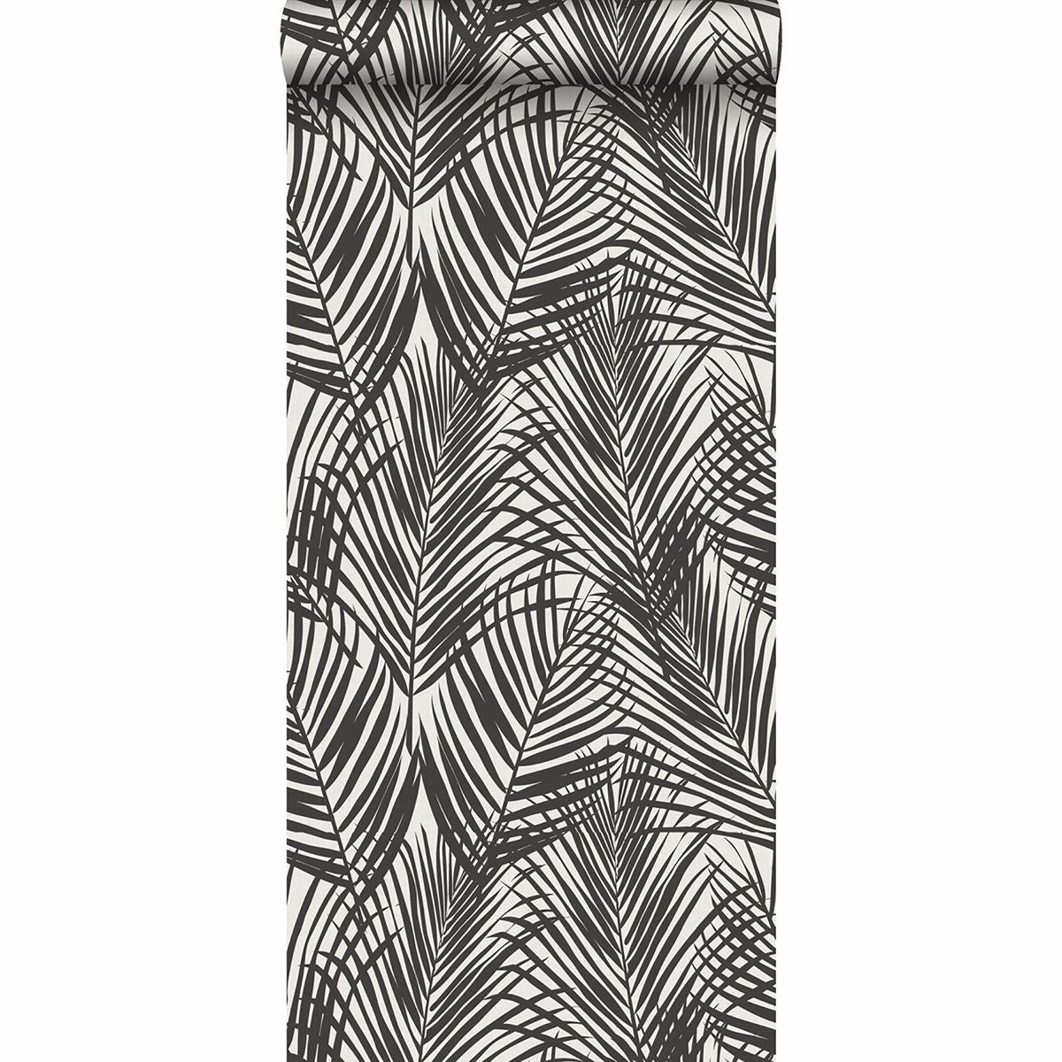 Fifi Black Palm Frond Wallpaper  | Brewster Wallcovering - The WorkRm