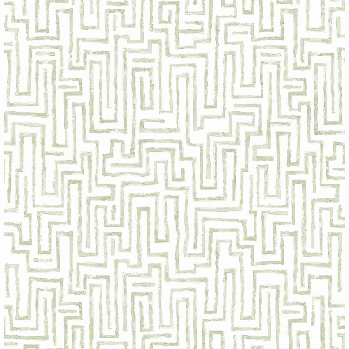 Ramble Sage Geometric Wallpaper - York Wallcoverings - 2861-25702 - York Wallcoverings Wallpaper