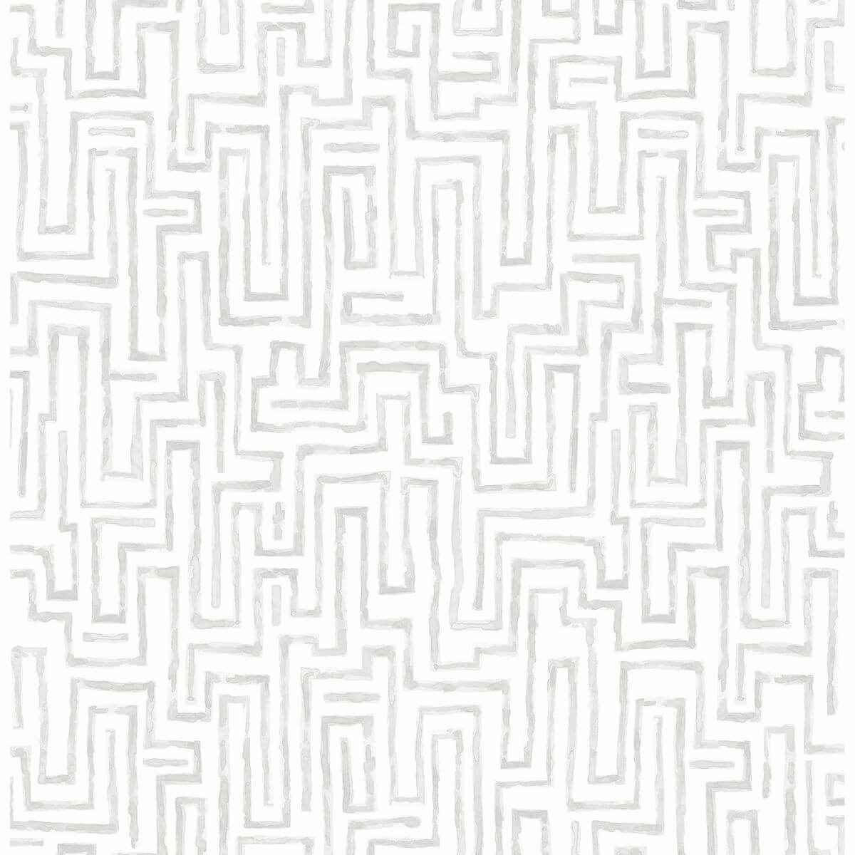 Ramble Grey Geometric Wallpaper - York Wallcoverings - 2861-25703