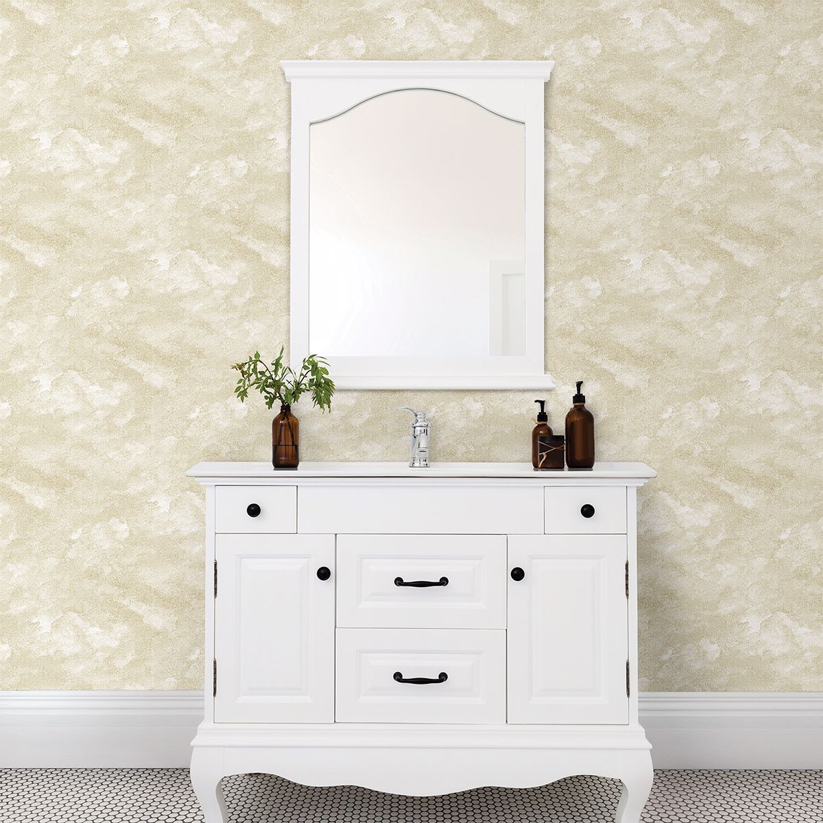 Bode Beige Cloud Wallpaper  | Brewster Wallcovering - The WorkRm