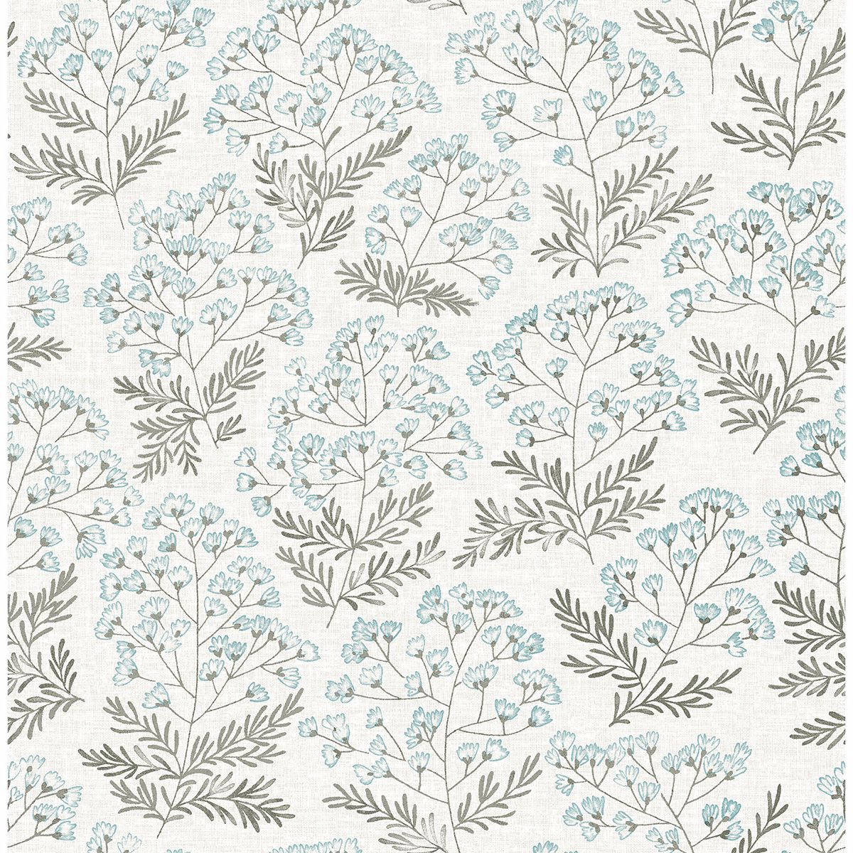 Picture of Floret Blue Floral Wallpaper