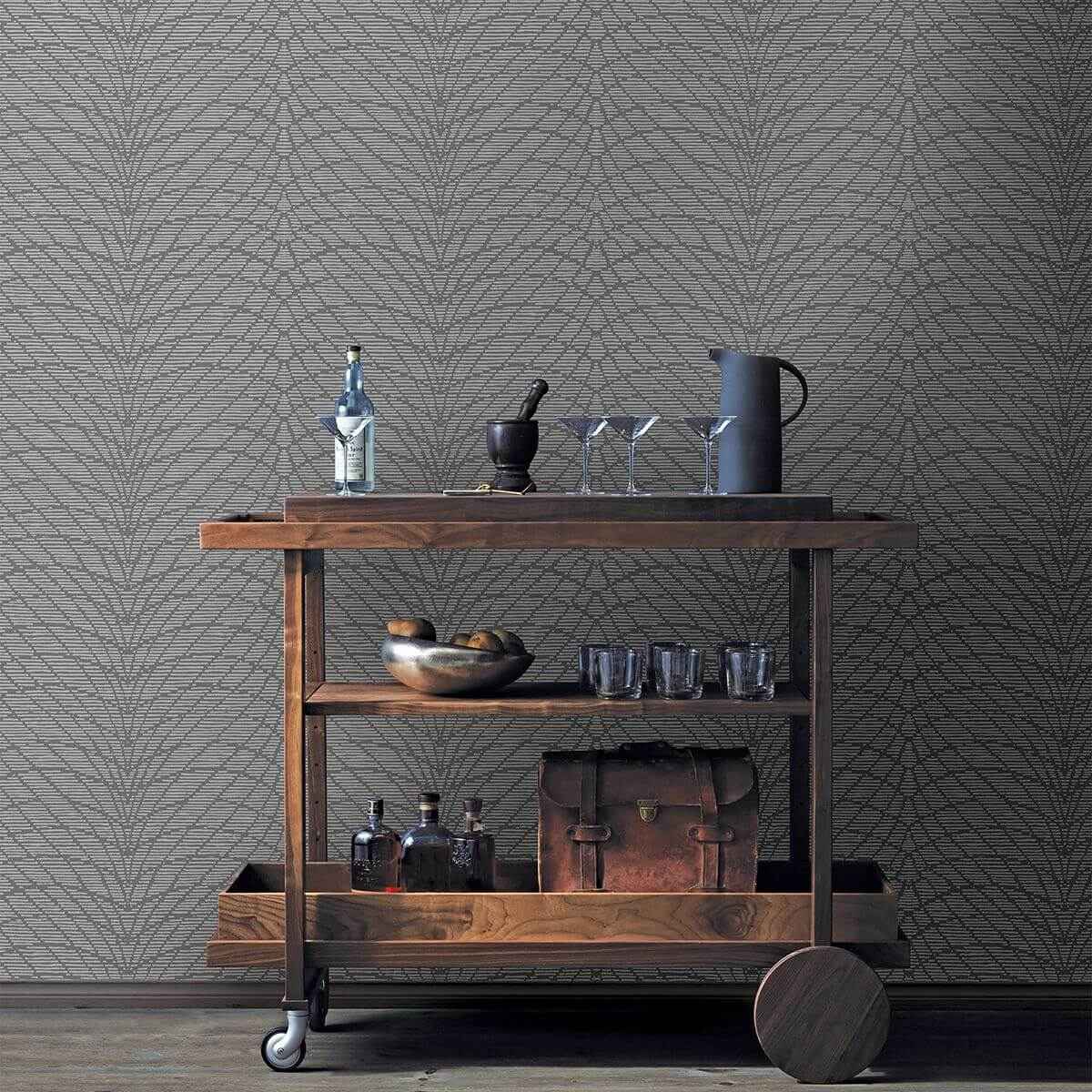 Aperion Taupe Chevron Wallpaper - York Wallcoverings - 2861-25744 - York Wallcoverings Wallpaper