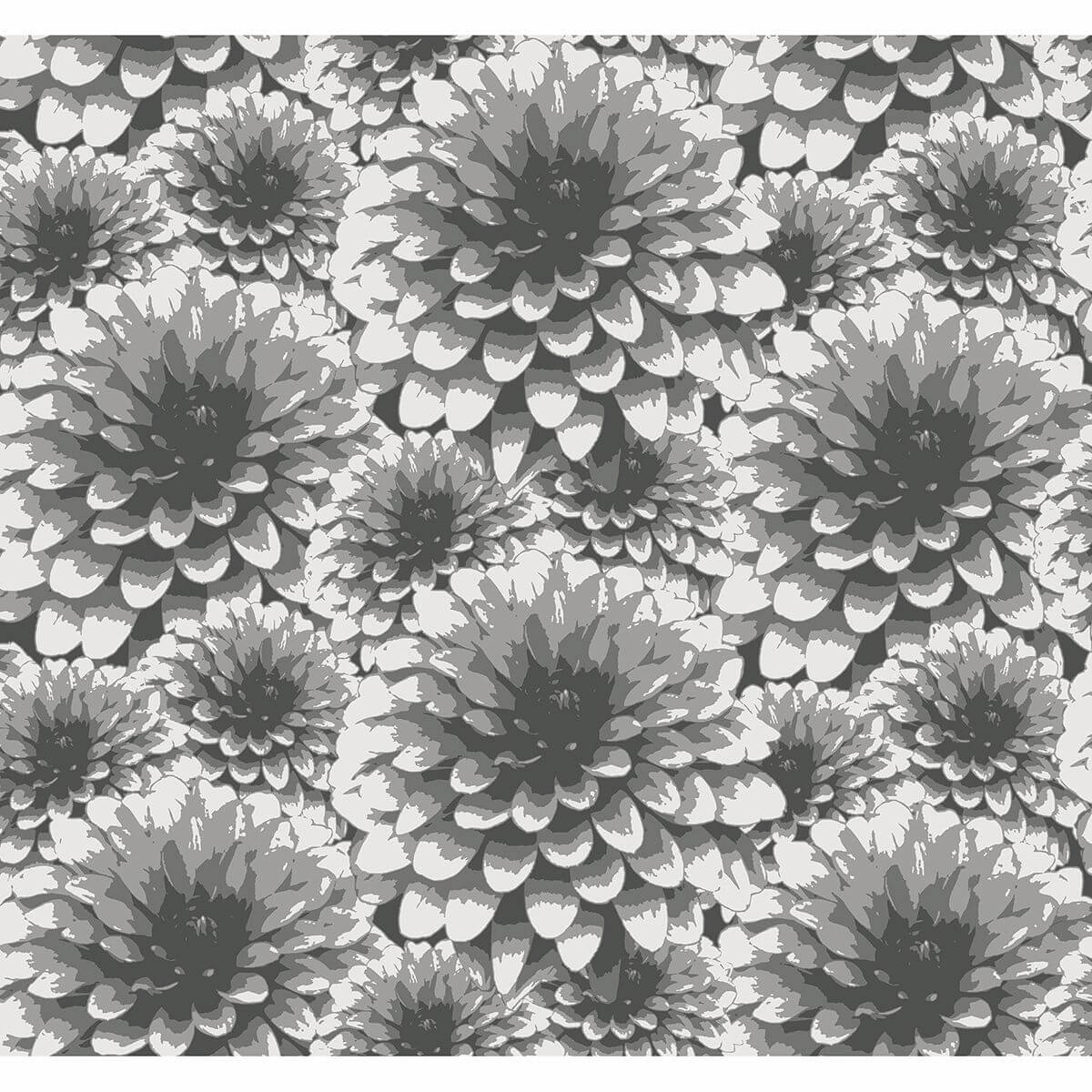 umbra-charcoal-floral-wallpaper-york-wallcoverings-2861-87518 - York Wallcoverings Wallpaper