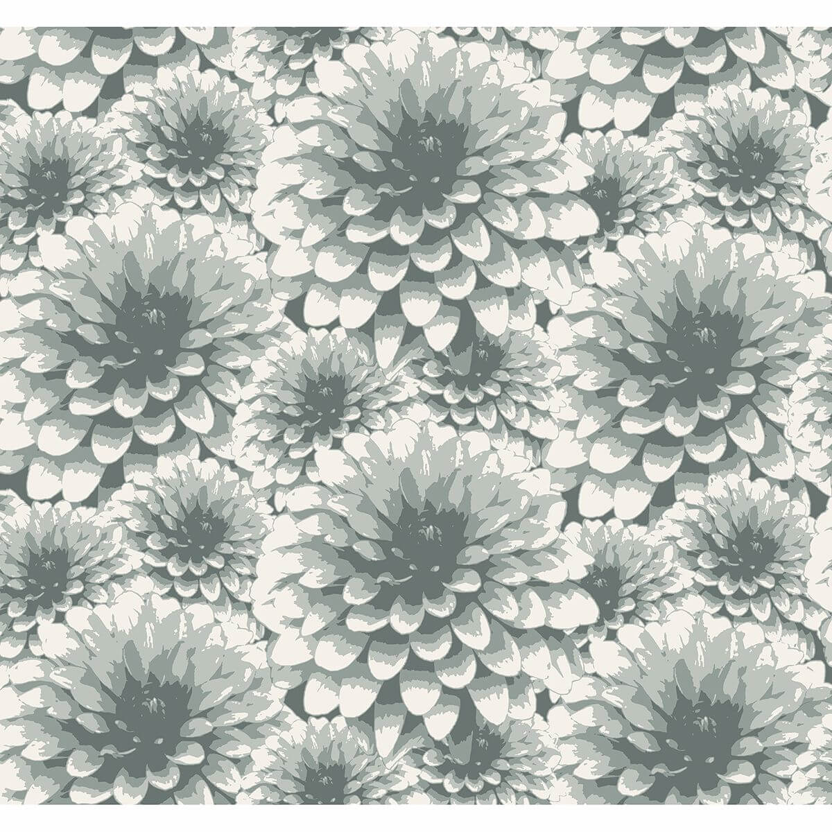 umbra-teal-floral-wallpaper-york-wallcoverings-2861-87520 - York Wallcoverings Wallpaper