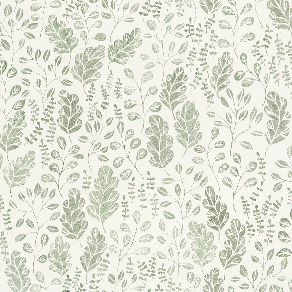 Isha Green Leaf Wallpaper - York Wallcoverings - 2948-27014 - York Wallcoverings Wallpaper