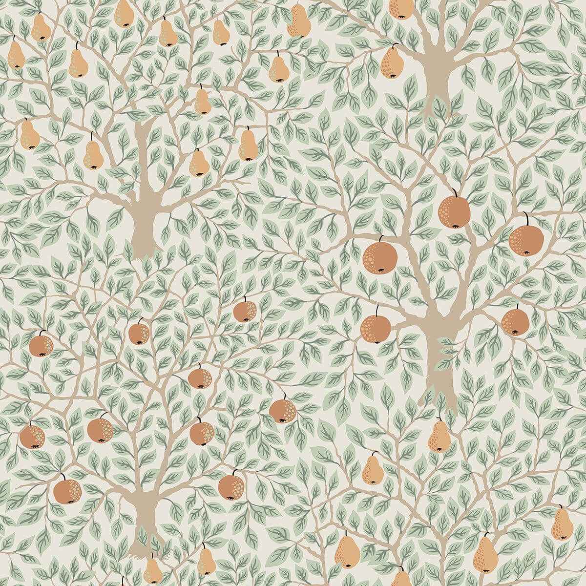 Pomona Multicolor Fruit Tree Wallpaper - York Wallcoverings - 2948-33011
