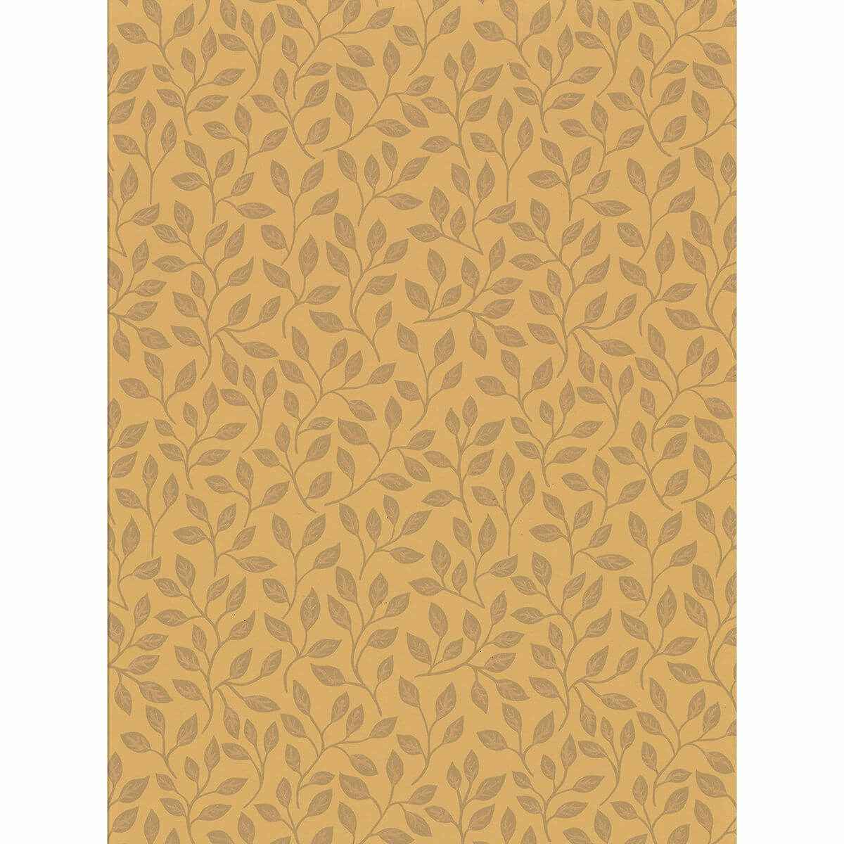 Posey Mustard Vines Wallpaper - York Wallcoverings - 2948-33017
