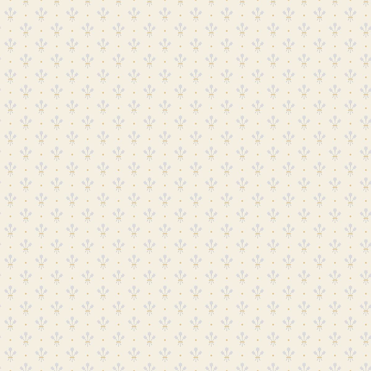 Picture of Lili White Miniature Floral Wallpaper