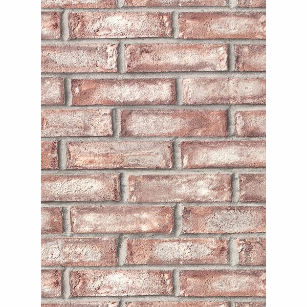 Appleton Maroon Faux Weathered Brick Wallpaper - York Wallcoverings - 2921-50101 - York Wallcoverings Wallpaper