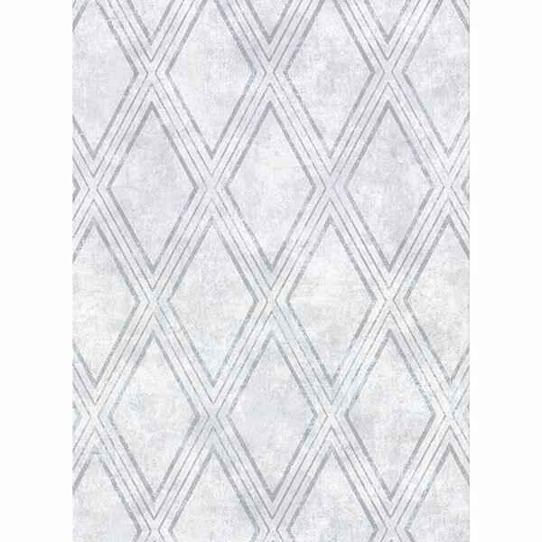 Dartmouth Sky Blue Faux Plaster Geometric Wallpaper - York Wallcoverings - 2921-51010