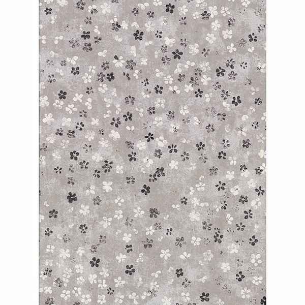 Cosima Grey Miniature Floral Wallpaper - York Wallcoverings - 2904-00207