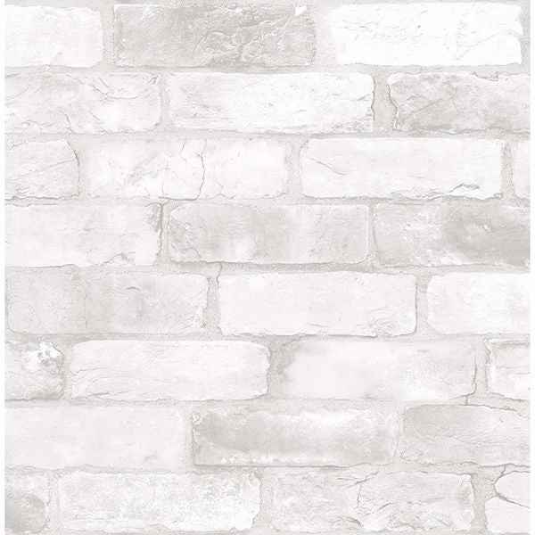 Cody Light Grey Reclaimed Bricks Wallpaper - York Wallcoverings - 2904-22321