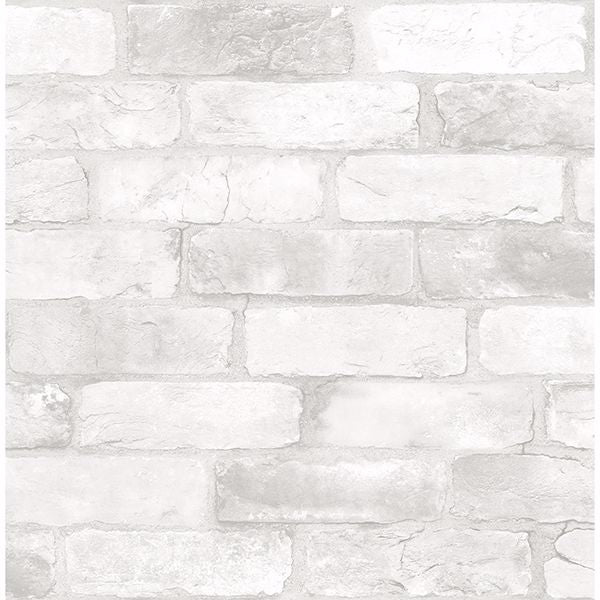 Cody Light Grey Reclaimed Bricks Wallpaper - York Wallcoverings - 2904-22321 - York Wallcoverings Wallpaper