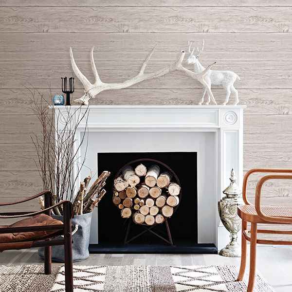 Adair Dove Shiplap Wallpaper - York Wallcoverings - 2904-22323 - York Wallcoverings Wallpaper
